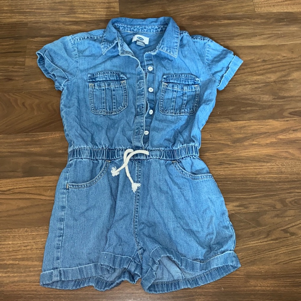 A kids jeans romper